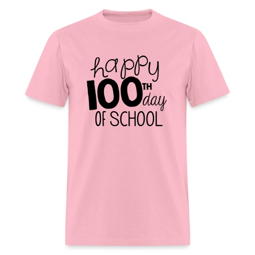 Happy 100th Day of School Chalk Teacher T-Shirt - Men's T-Shirt