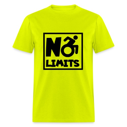 No limits for this wheelchair user. Humor * - Men's T-Shirt