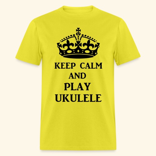 keep calm play ukulele bl - Men's T-Shirt
