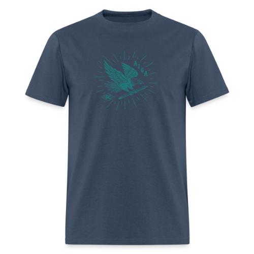 Fly Like an AIGA DC Eagle (teal) - Men's T-Shirt