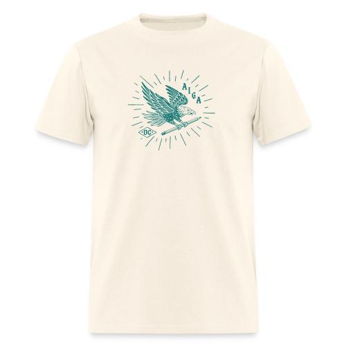 Fly Like an AIGA DC Eagle (teal) - Men's T-Shirt