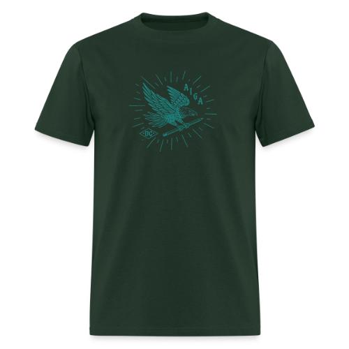 Fly Like an AIGA DC Eagle (teal) - Men's T-Shirt