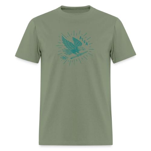 Fly Like an AIGA DC Eagle (teal) - Men's T-Shirt