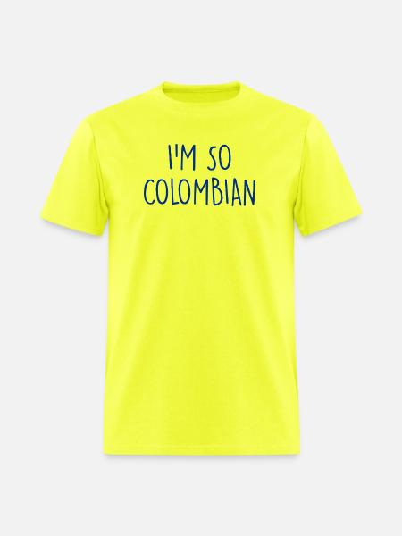 I'm so Colombian Colombia - Men's T-Shirt - safety green