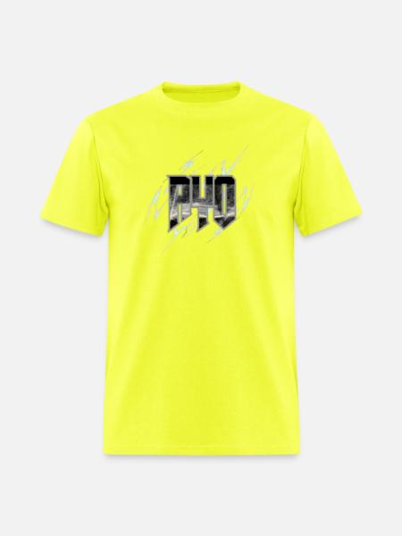 Electric WU Glyph with Lightning - Men's T-Shirt - safety green