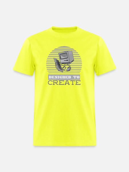 Designed To Create - Men's T-Shirt - safety green