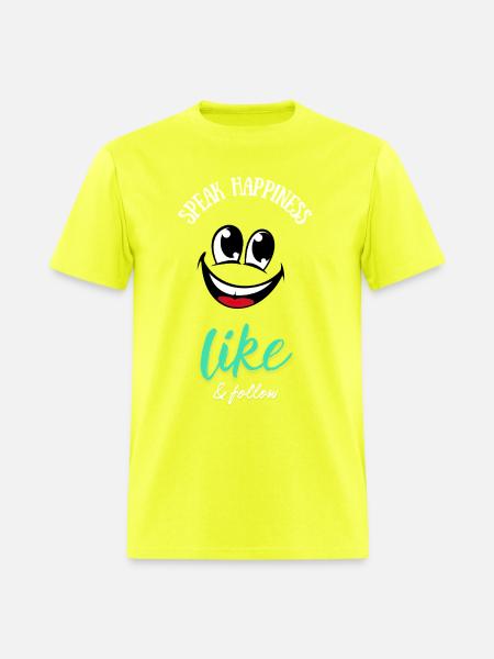 Speak Happiness - Men's T-Shirt - safety green
