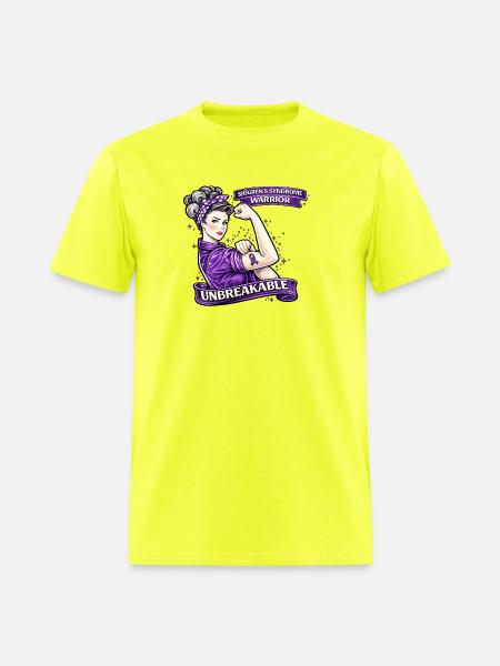Unbreakable Sjögren's Warrior - Men's T-Shirt - safety green