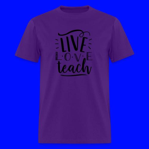 Live Love Teach Cute Teacher T-Shirts - Men's T-Shirt