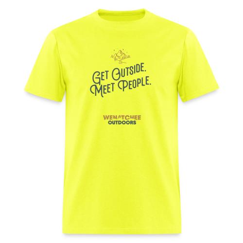 Get Outside. Meet People. Two Tone. - Men's T-Shirt