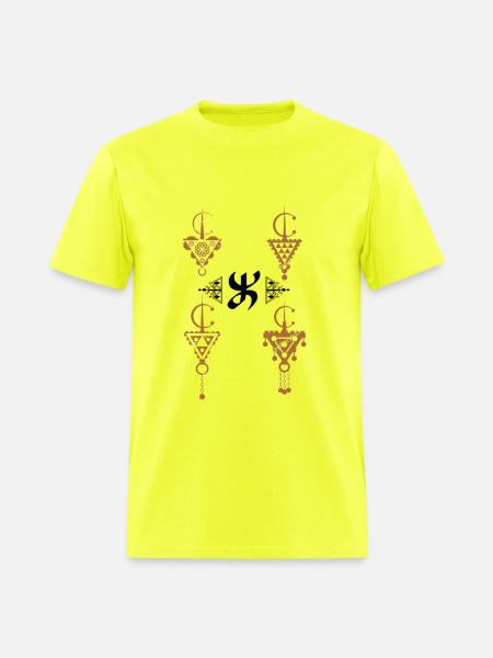 AMAZIGH T-SHORTS - Men's T-Shirt - safety green