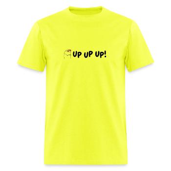 Up Up Up 21 - Men's T-Shirt - safety green - Front - Jose (178cm)