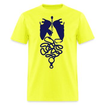 Climber core - Men's T-Shirt - safety green - Front - Jose (178cm)