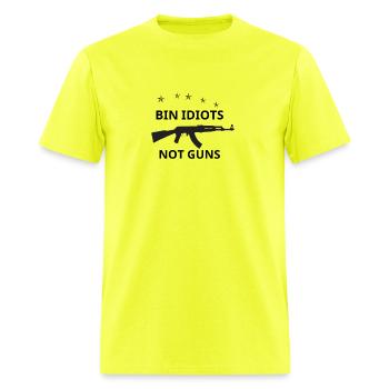 T-shirt Guns - Men's T-Shirt - safety green - Front - Jose (178cm)