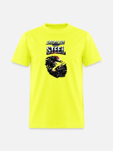 Stealth vs Steel Clash - Men's T-Shirt - safety green