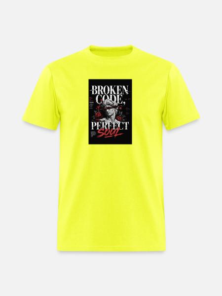 Broken Code, Perfect Soul - Men's T-Shirt - safety green