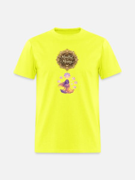 Mindful Mama Mandala - Men's T-Shirt - safety green