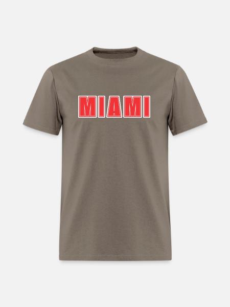 MIAMI RED Theme - Men's T-Shirt - safari