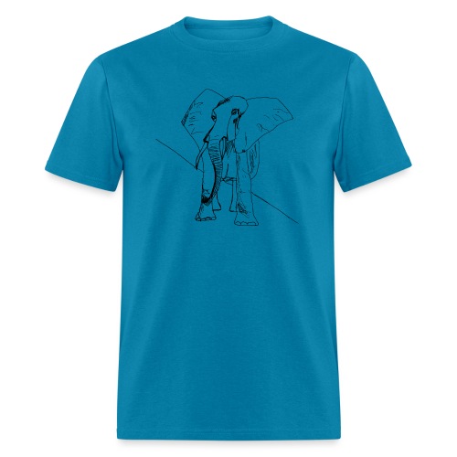 The leery elephant - Men's T-Shirt