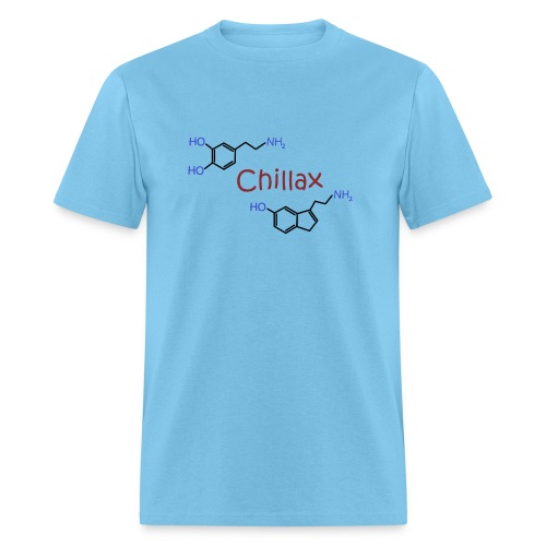 Chillax - happy chemicals (serotonin and dopamine) - Men's T-Shirt