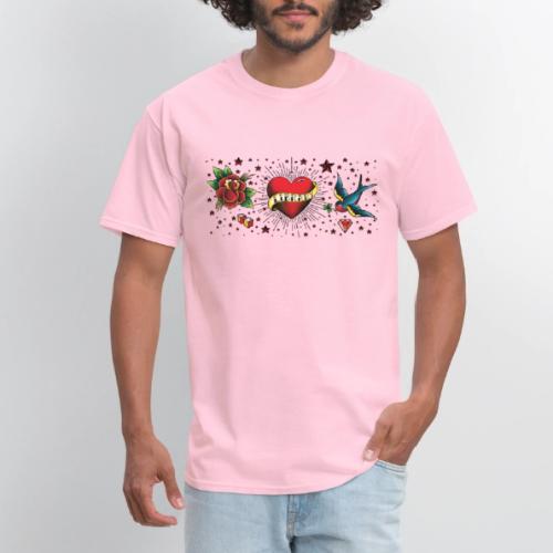 I Love My Library Tattoo Vignette - Men's T-Shirt