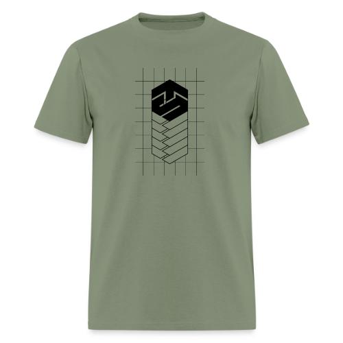 Tech Steve Bkack V-Groved Collection - Men's T-Shirt