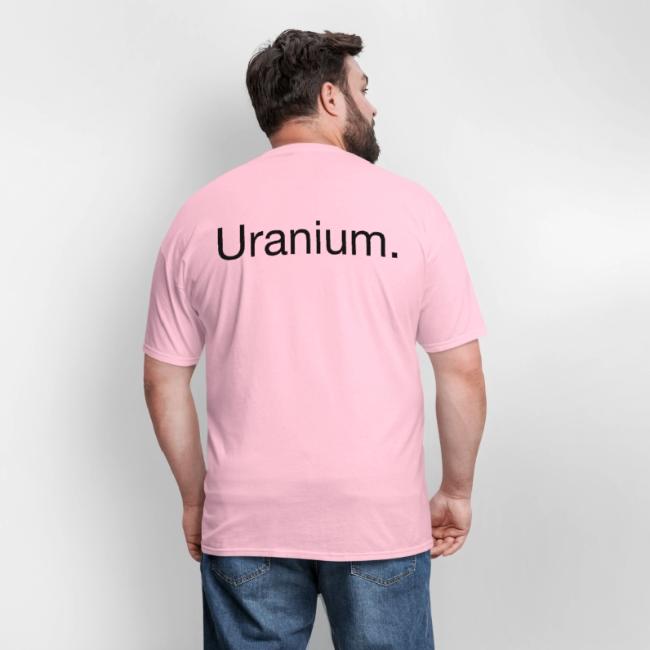 Uranium. Double-sided design. Black text.