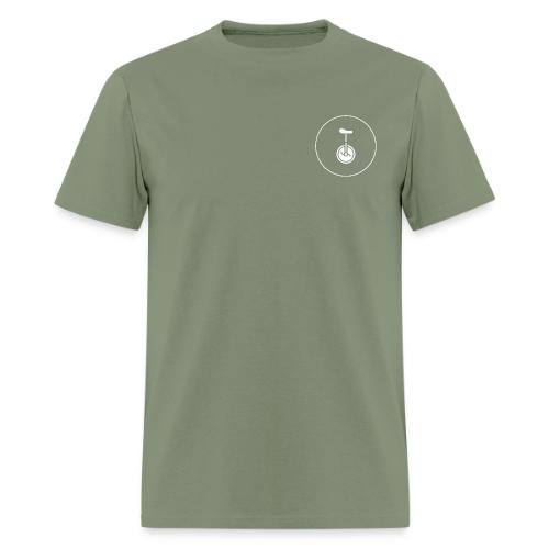 Unicycle Logo White - Men's T-Shirt
