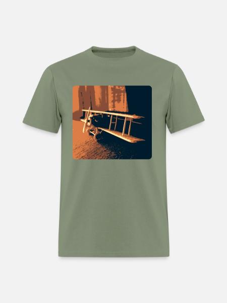 USAF Fighter Biplane - Men's T-Shirt - military green