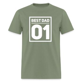 Best Dad - Men's T-Shirt - military green - Front - Jose (178cm)