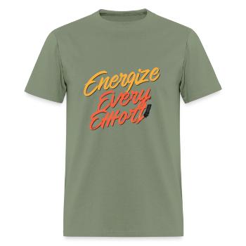 Energize Every Effort - Men's T-Shirt - military green - Front - Jose (178cm)