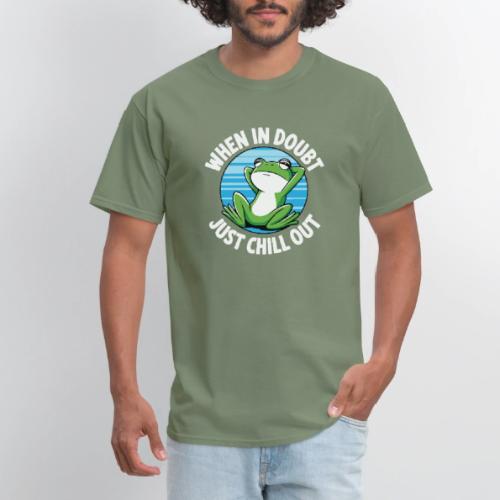 When In Doubt Just Chill Out Frog - Men's T-Shirt