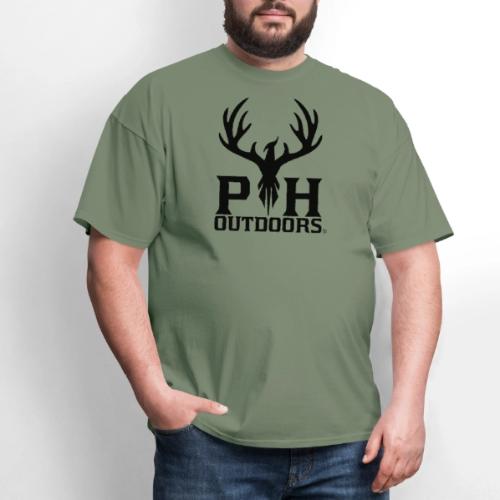 PH Outdoors® Black Logo - Men's T-Shirt