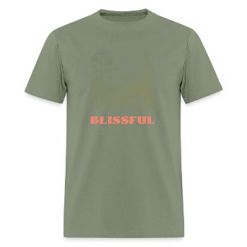 Blissful Camp Site - Men's T-Shirt - military green - Front - Jose (178cm)