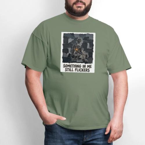 Recovery Mantra Something in me still flickers - Men's T-Shirt