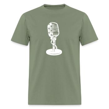 Podcast Mic Podcasting Podcaster Podcast Host - Men's T-Shirt - military green - Front - Jose (178cm)