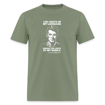 Ludwig Wittgenstein Logic Language Philosophy Gift - Men's T-Shirt - military green - Front - Jose (178cm)