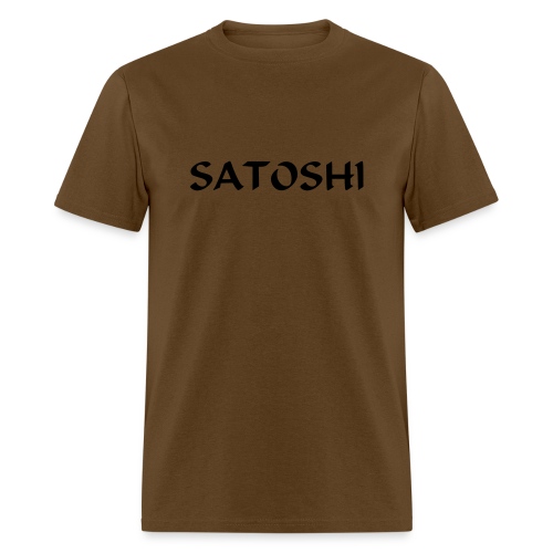 Satoshi only the name stroke btc founder nakamoto - Men's T-Shirt