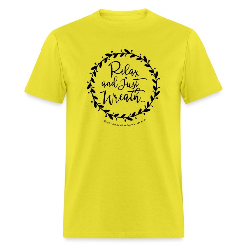 Relax and Just Wreath - Leaf Wreath - Men's T-Shirt
