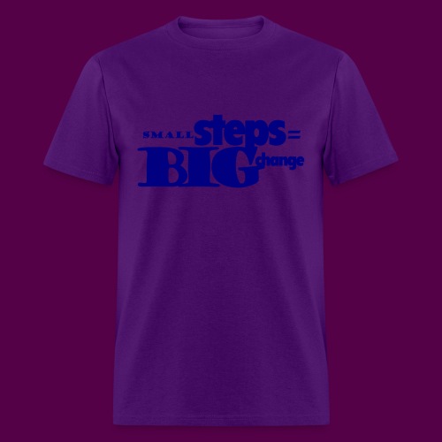 small steps blue - Men's T-Shirt