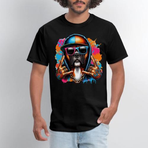 Colorful Boxer Splash Art - Men's T-Shirt