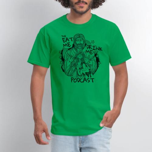 Eat Me Drink Me Podcast revamped logo - Men's T-Shirt
