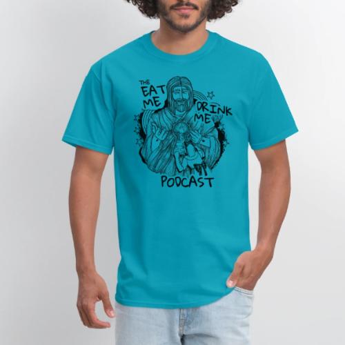 Eat Me Drink Me Podcast revamped logo - Men's T-Shirt