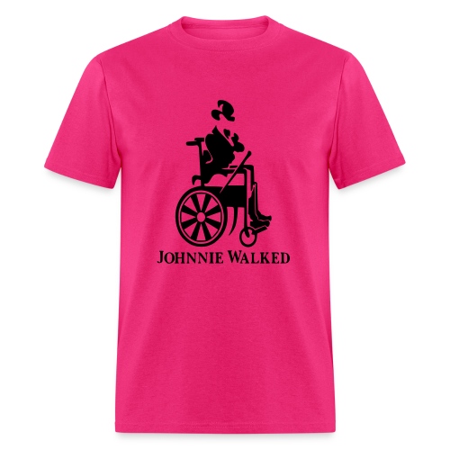 Johnnie Walked, Wheelchair fun, whiskey and roller - Men's T-Shirt