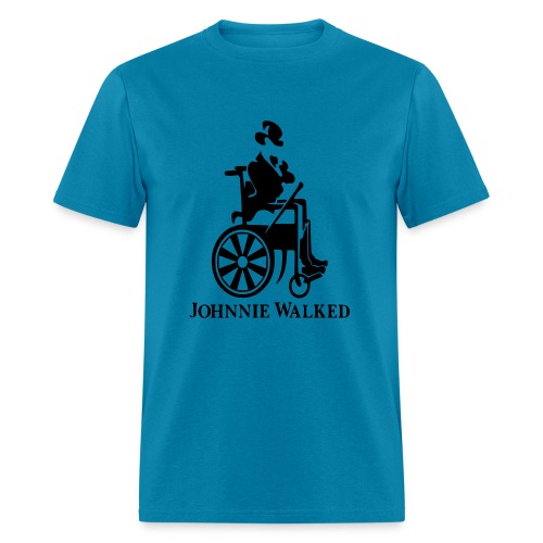 Johnnie Walked, Wheelchair fun, whiskey and roller - Men's T-Shirt