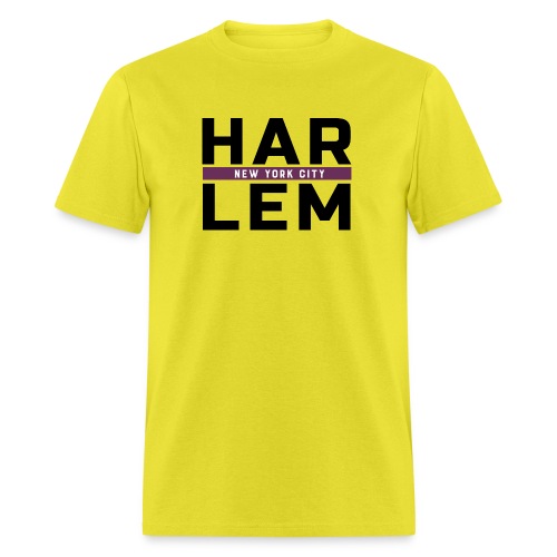 Harlem Stacked Lettering - Men's T-Shirt
