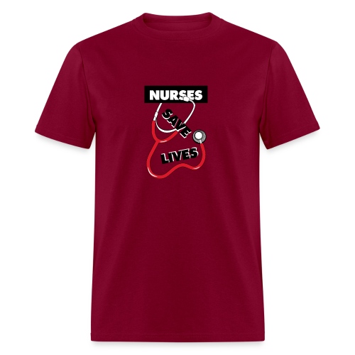 Nurses save lives red - Men's T-Shirt