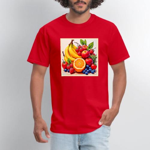 Vibrant Fresh Fruit Delight Design - Men's T-Shirt