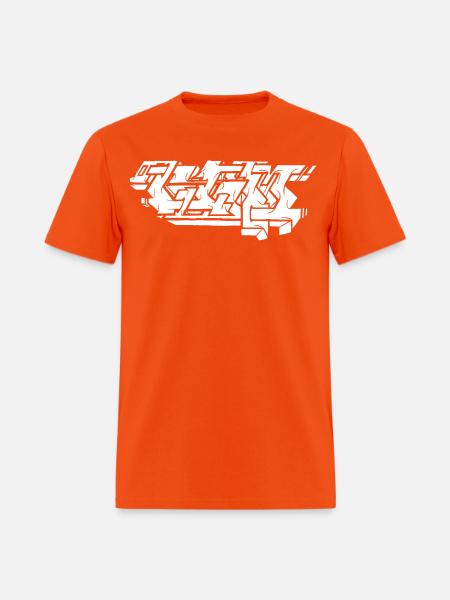 Graffiti Piece - White - Men's T-Shirt - orange