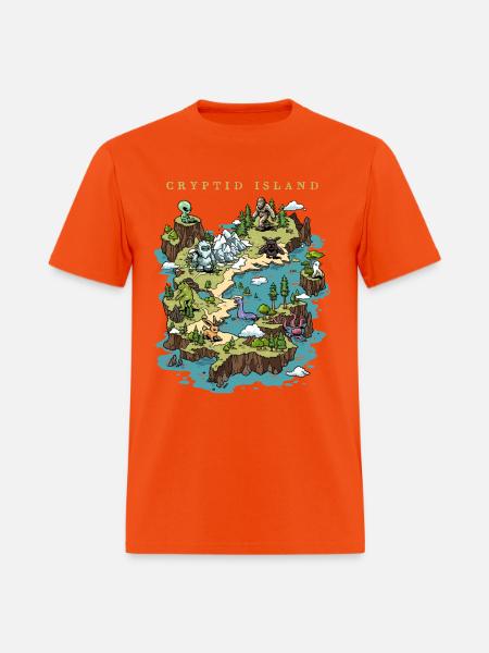 Cryptid Island - Men's T-Shirt - orange